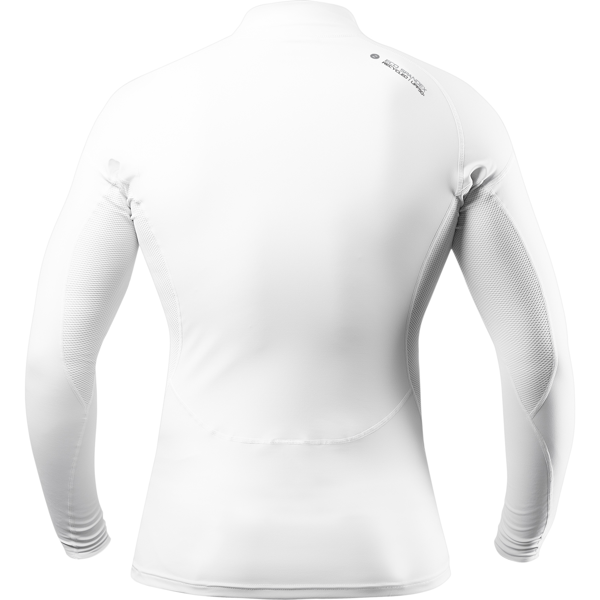 2026 Zhik Heren Eco UPF50+ Long Sleeve Spandex Rash Guard DTP-0063 - White